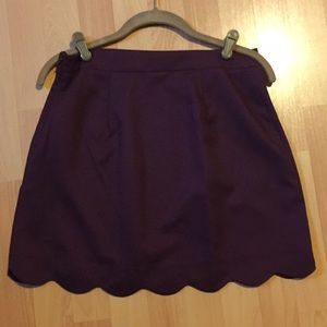 LUSH purple scalloped skirt